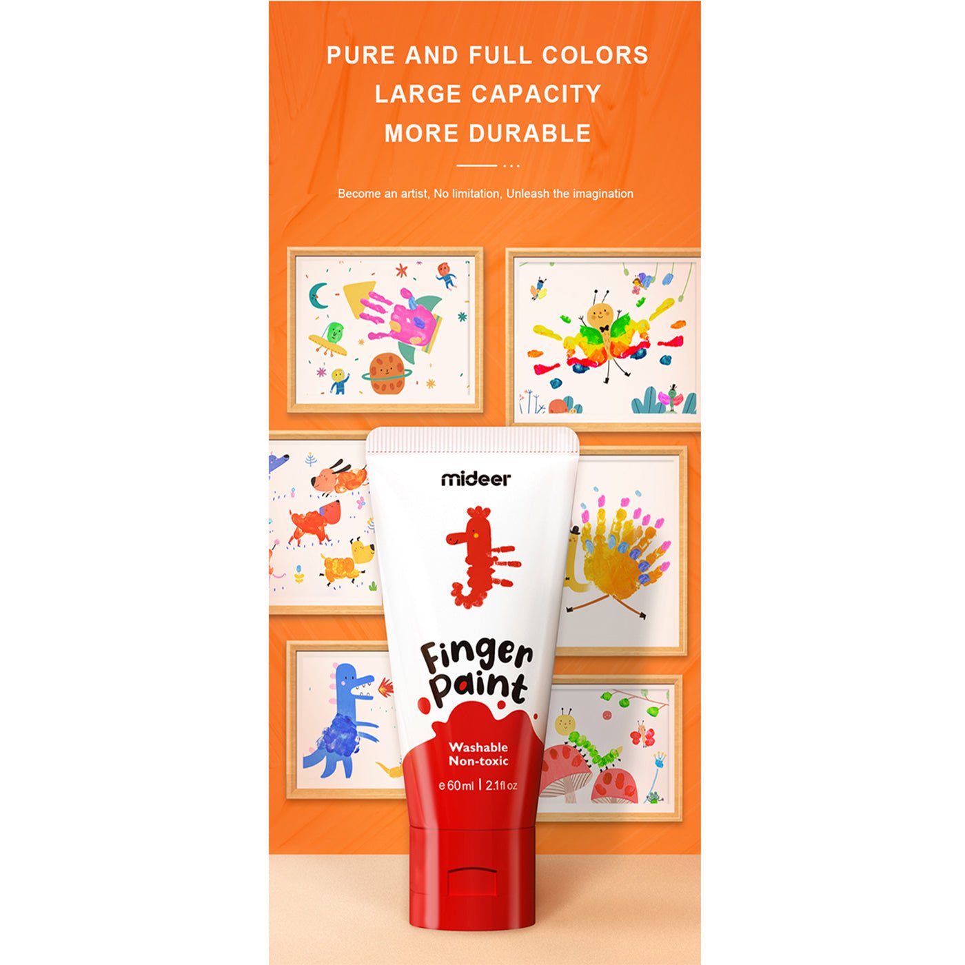 Super Washable Finger Paint 12 Colors   0cm