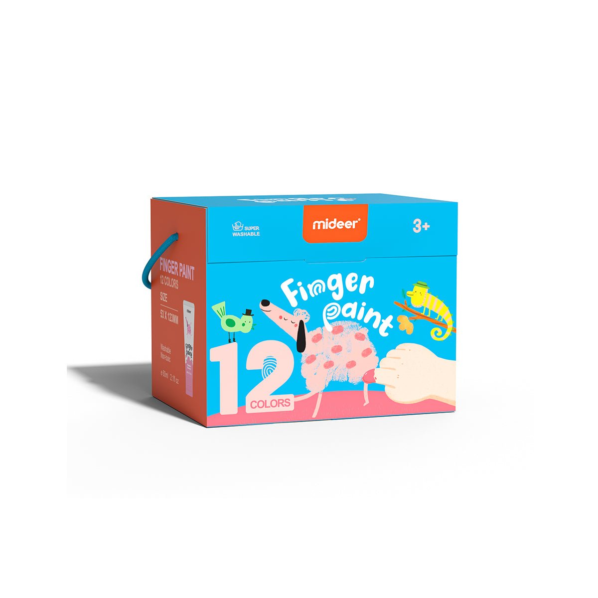 Super Washable Finger Paint 12 Colors - 0cm