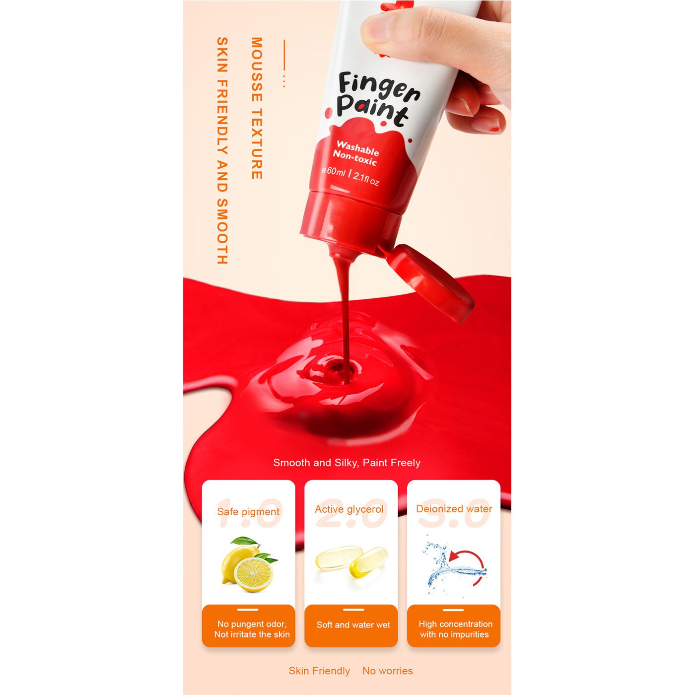 Super Washable Finger Paint 12 Colors   0cm