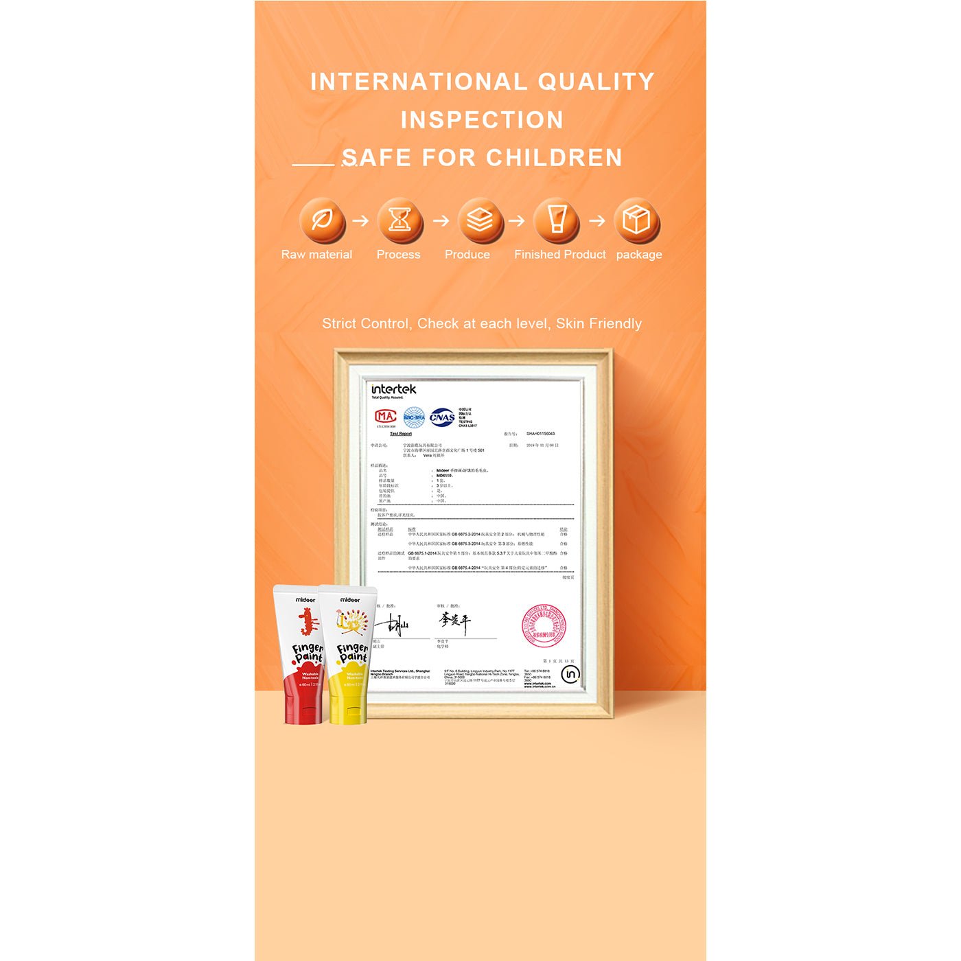 Super Washable Finger Paint 6 Colors   0cm