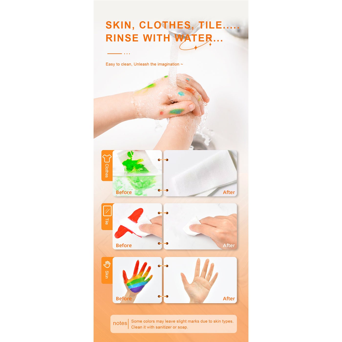 Super Washable Finger Paint 6 Colors   0cm