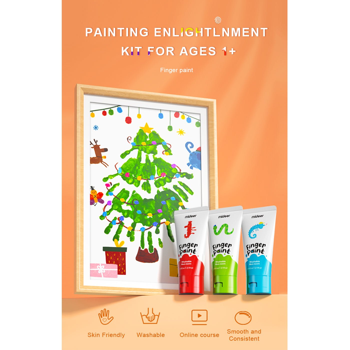 Super Washable Finger Paint 6 Colors   0cm