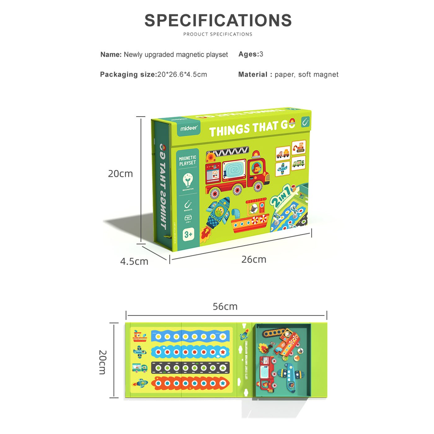 Sweet Girl Magnetic Playset - 0cm