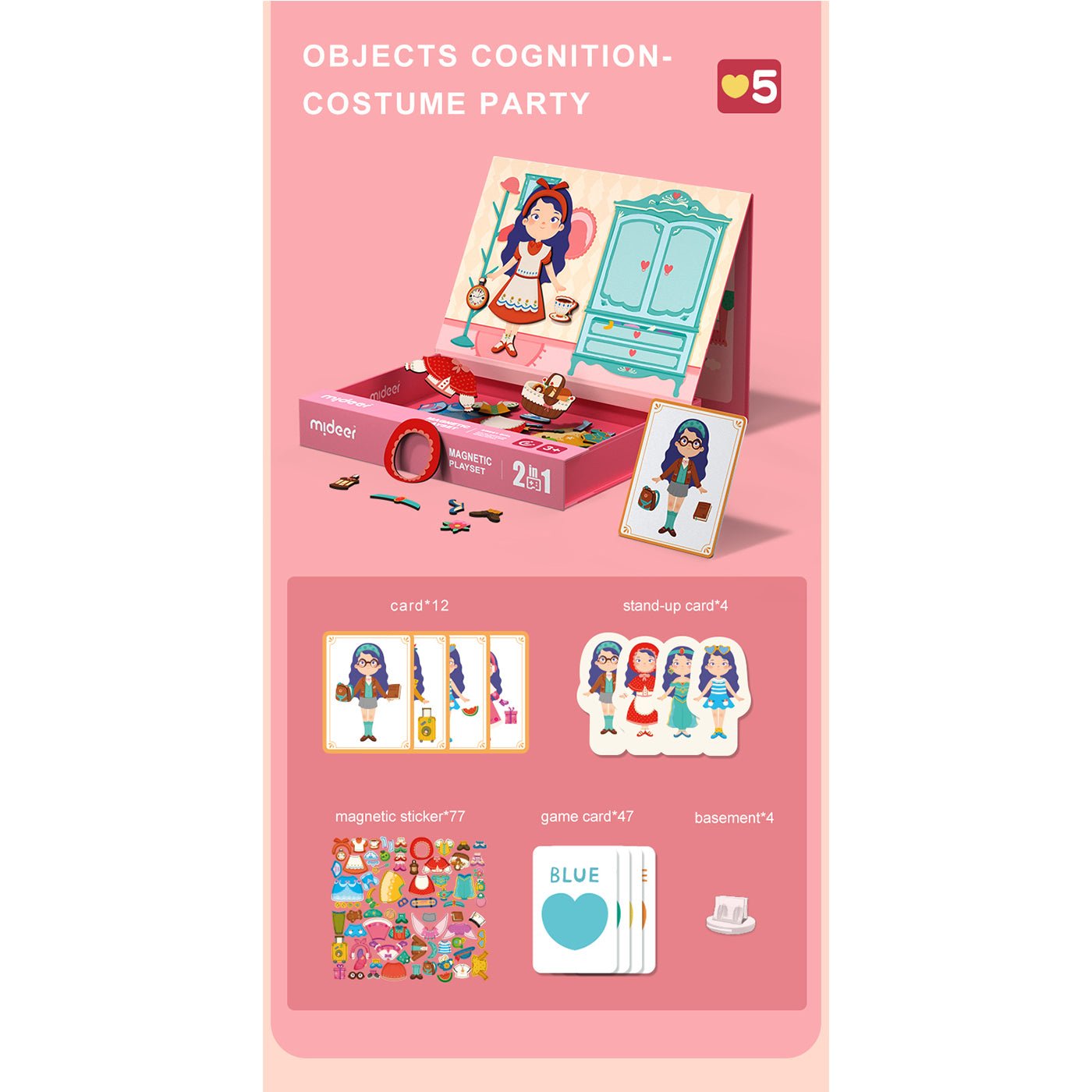 Sweet Girl Magnetic Playset   0cm