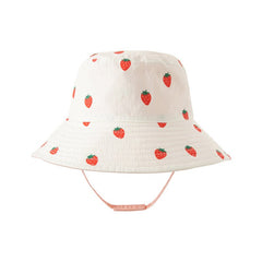 Sweet Strawberry Reversible Girl Pink Summer Bucket Hat