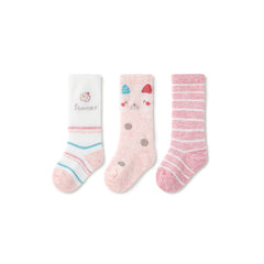 Sweet Summer Thin Mesh Breathable Baby Girl 3pcs Over The Knee Socks Set