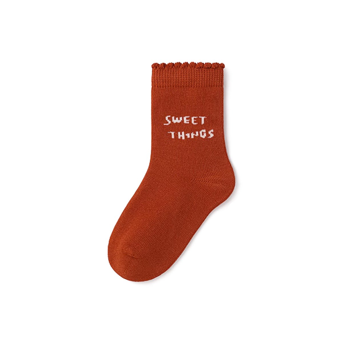 Sweet Things Warm Breathable Girl 5pcs Crew Socks Set   0cm