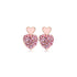 Sweetie Heart Pink Earrings - 0cm