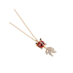 Swimming Koi Gold Necklace