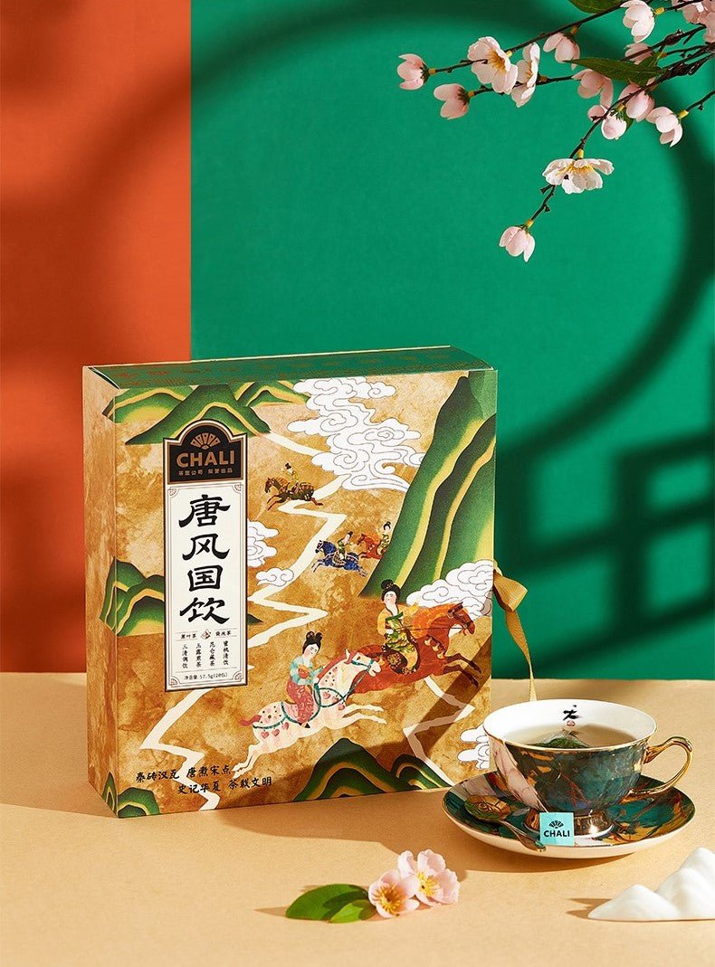 Tang Dynasty Heritage 4 Flavoured Tea Gift Pack 57.5g (20 Tea Bags) - 0cm