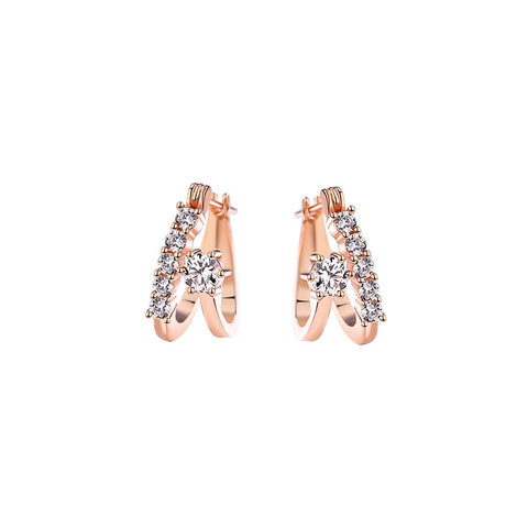 Team Leader Rose Gold Earrings