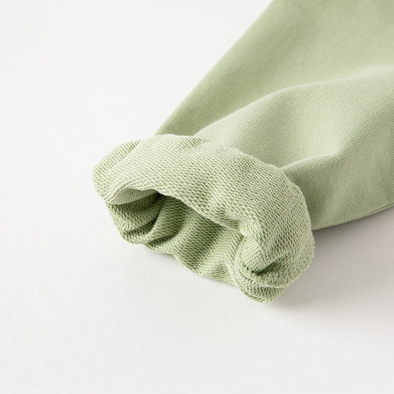 Tennis Froggy Contrast Color Boy Two piece Green Sweater & Pants Set   0cm