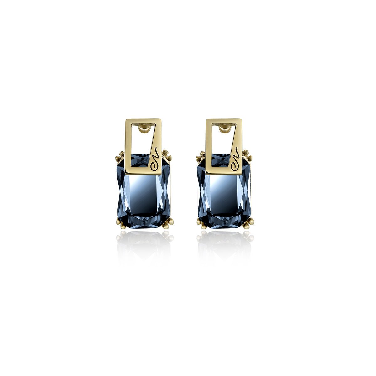 The Gates Blue Earrings   0cm