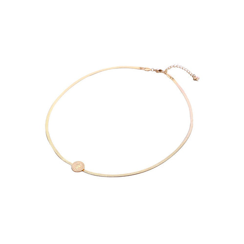 The Queen Rose Gold Necklace   0cm