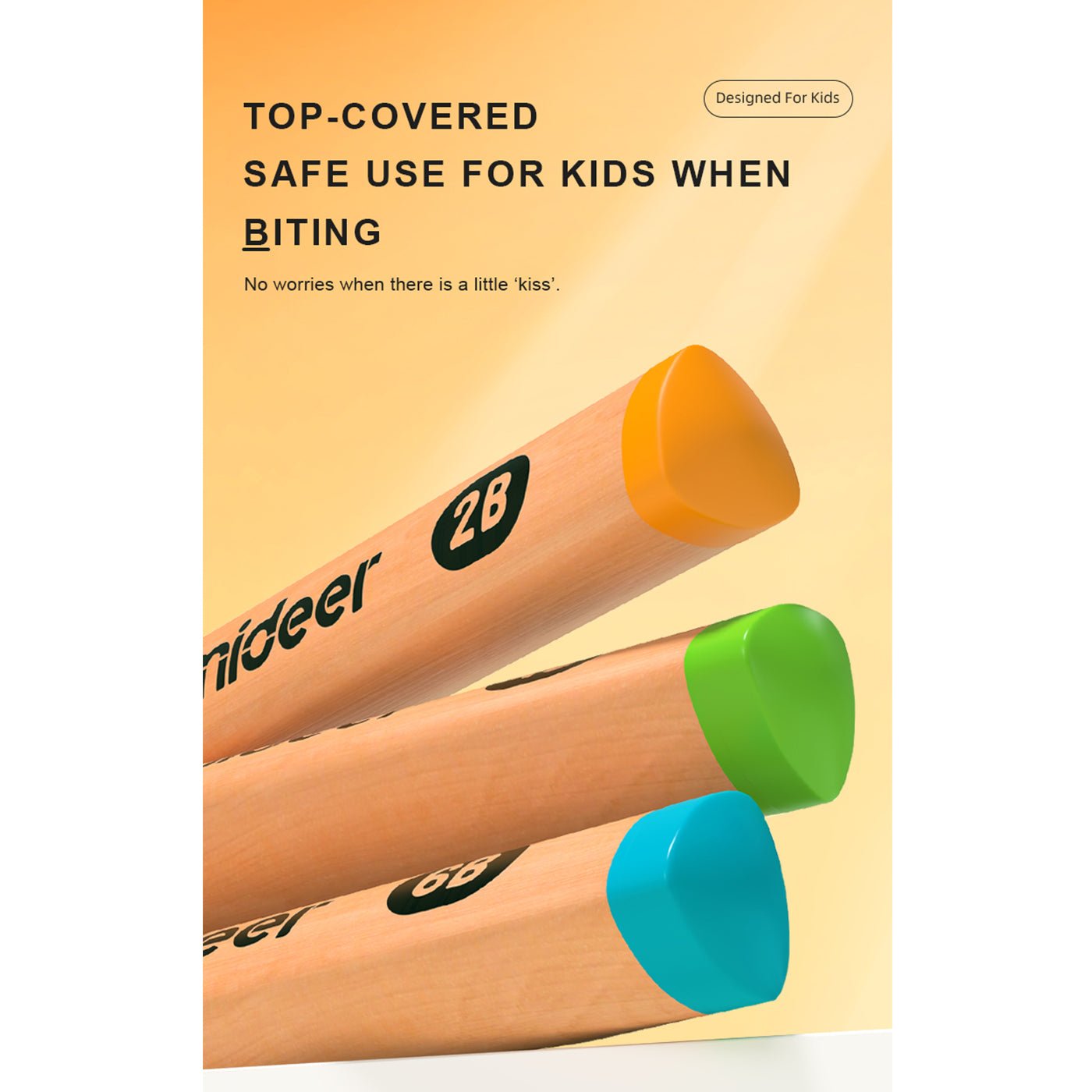 Thick Triangular Pencils   2B 6pcs   0cm