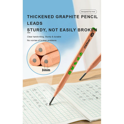 Thick Triangular Pencils - 2B 6pcs - 0cm