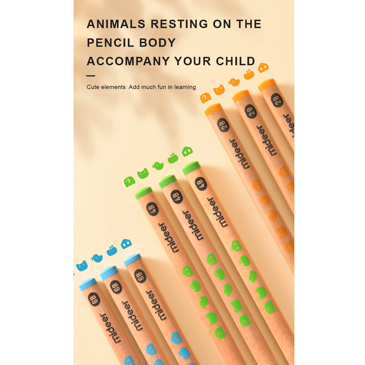 Thick Triangular Pencils   4B 6pcs   0cm