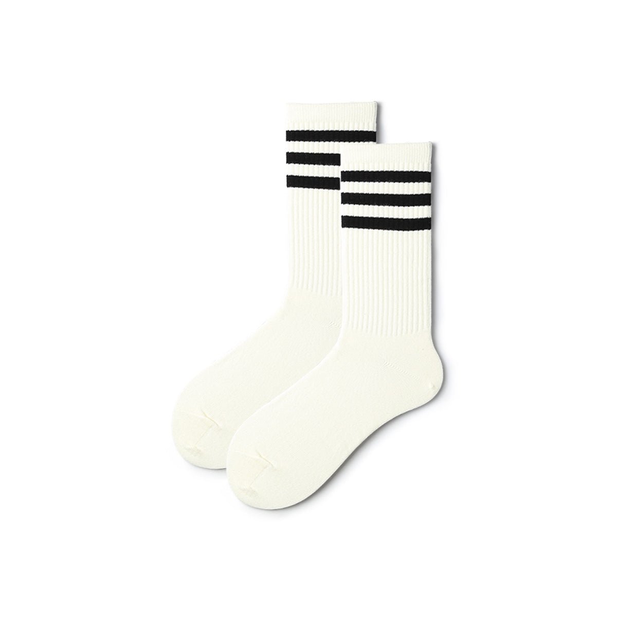 Three Stripes All-season Men 3pcs Sport Over-calf Socks Set - 0cm