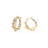 Thunder Clip Gold Earrings - 0cm