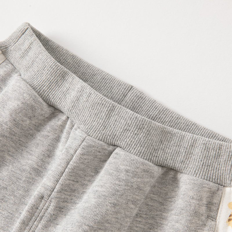 Tiger Emotion Two piece Boy Yellow Sweater & Pants Set   0cm