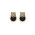 Tiger Head Gold Earrings - 0cm