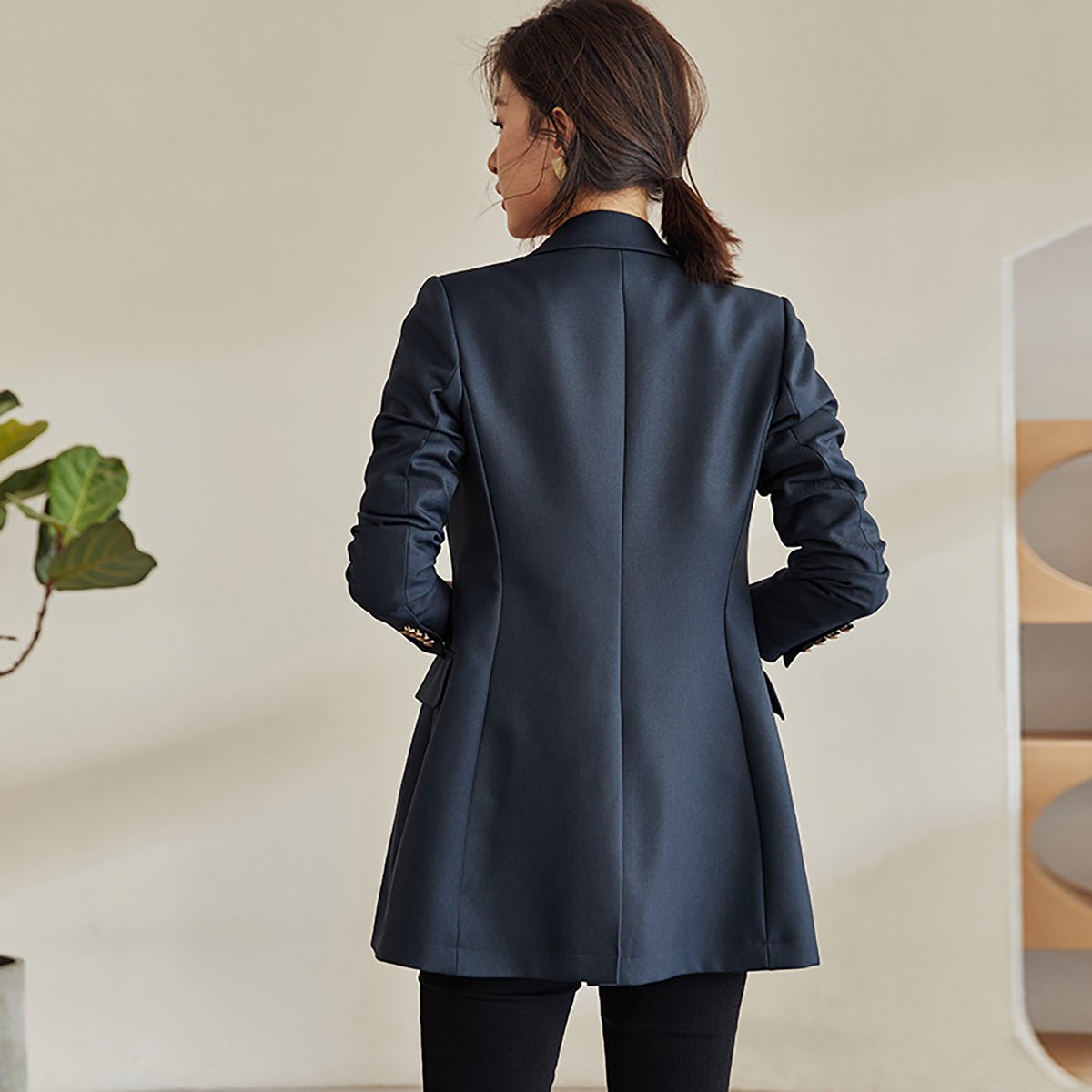 Timeless Modern Blazer in Navy   0cm