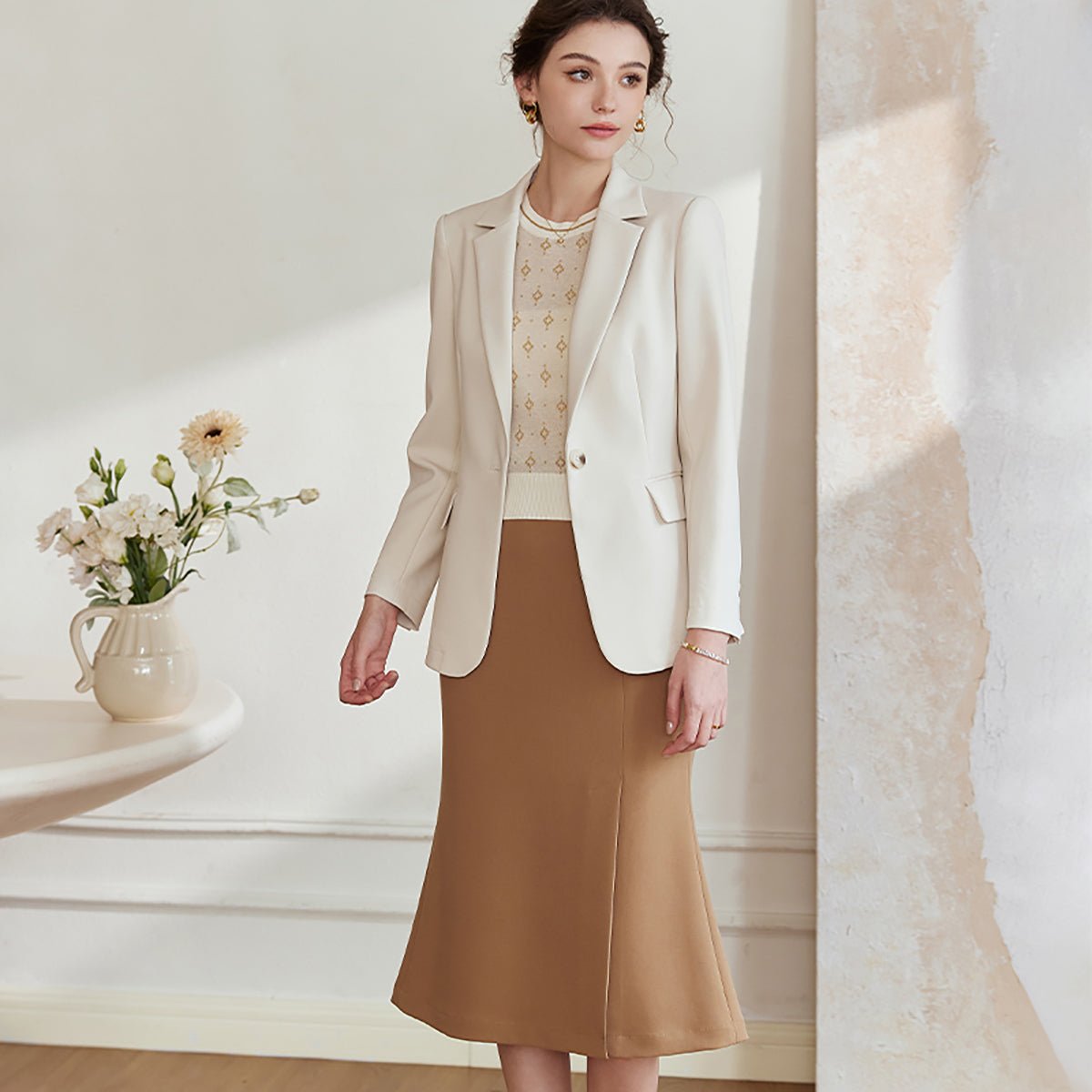 Timeless White Blazer   0cm