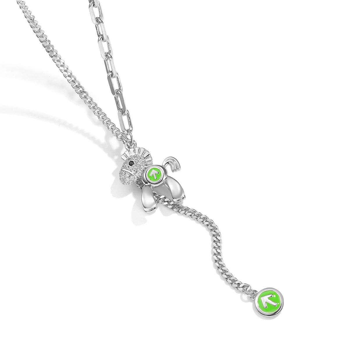 Tiny Pony Silver Necklace   0cm