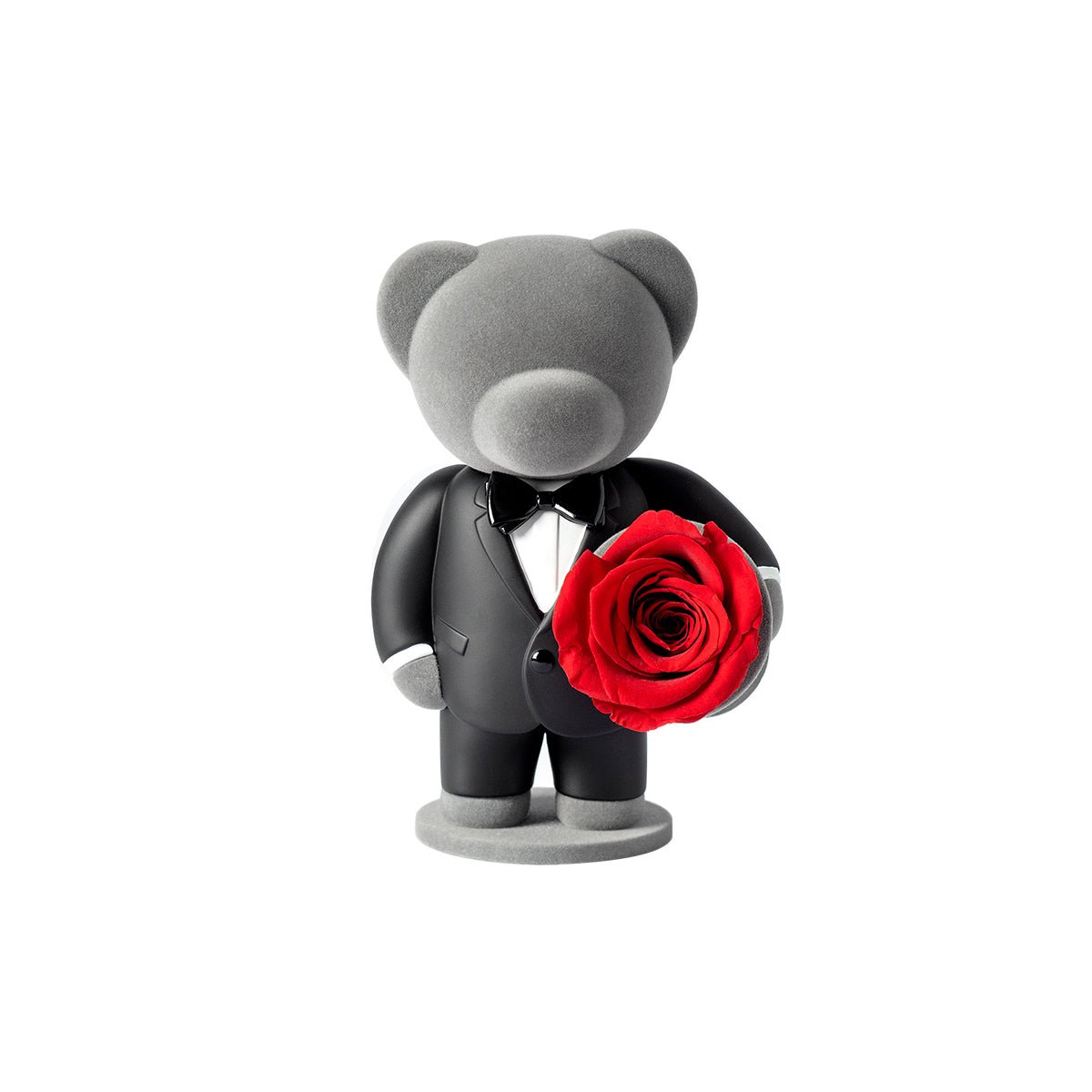"Treat You With Gentlemanly Affection" Eternal Flowers Rose Teddy Bear Gift Set   0cm
