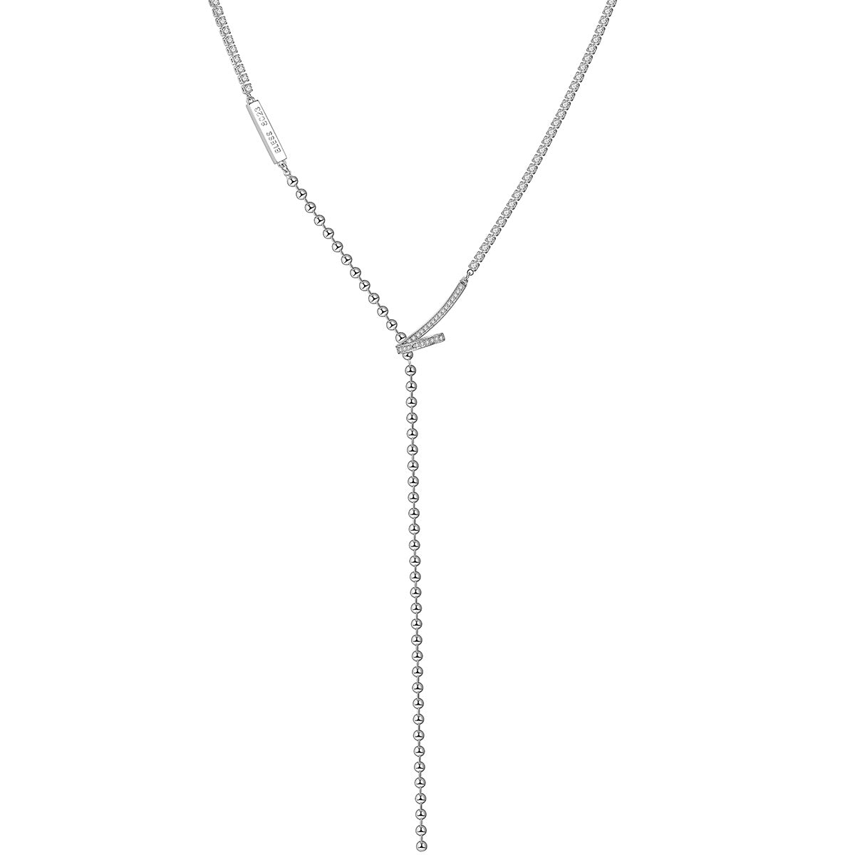 Trending Flow Silver Long Chain   0cm