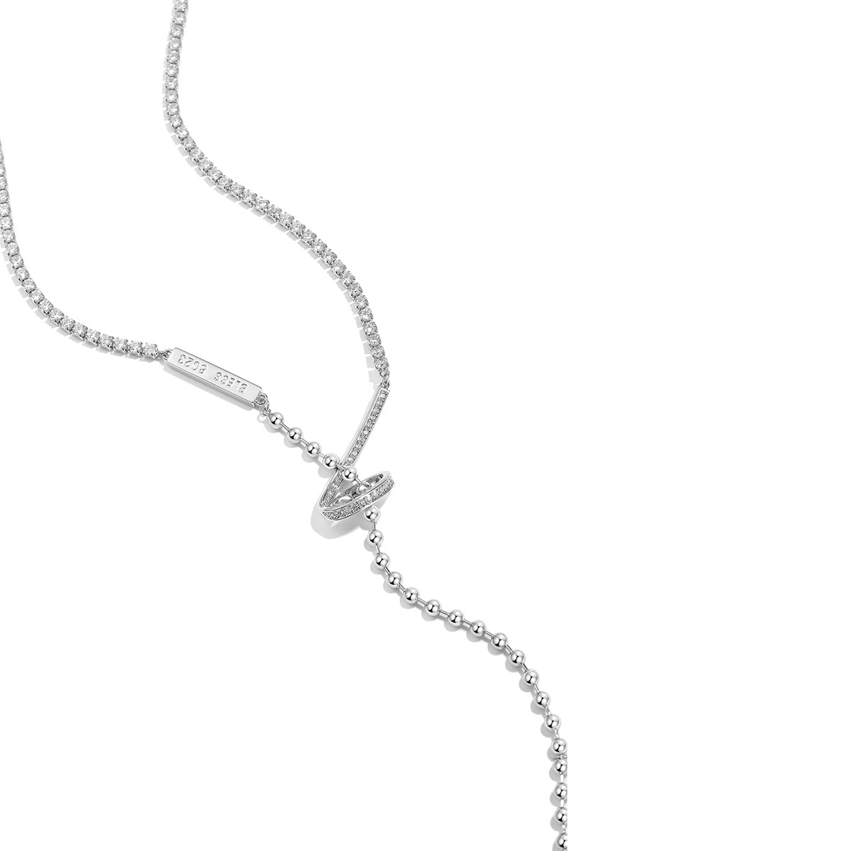 Trending Flow Silver Long Chain   0cm
