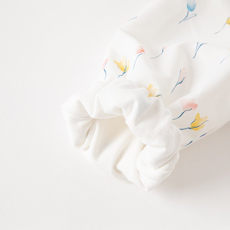 Tulip Garden Baby Girl White Hooded Jacket   0cm