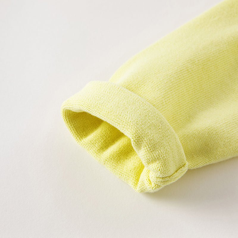 Tulle Flower Embroidery Girl Yellow Cardigan   0cm