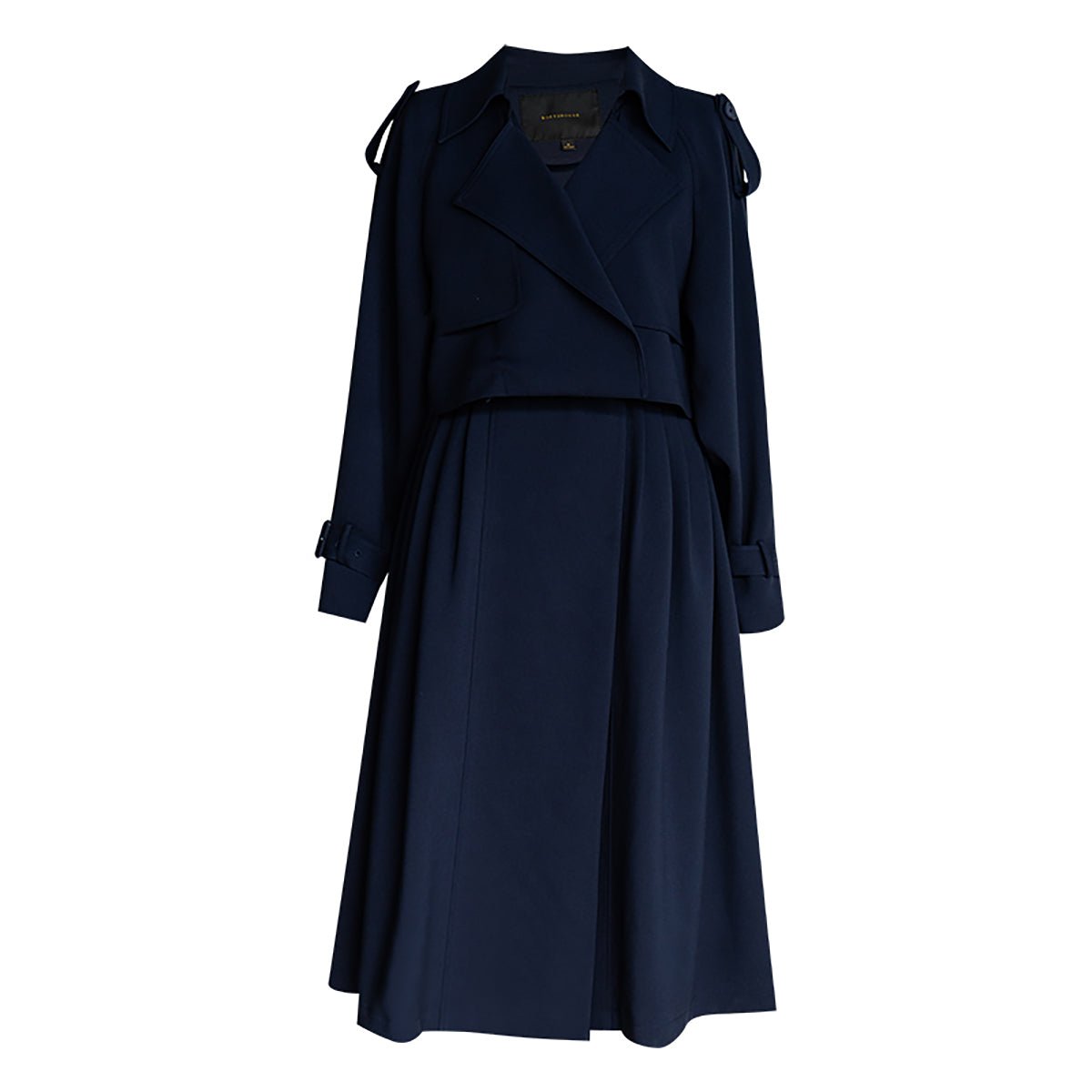 Two piece set of Navy Dress with Matching Coat   0cm