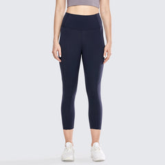 Ultra Comfort High Waist Navy Capris Workout Leggings