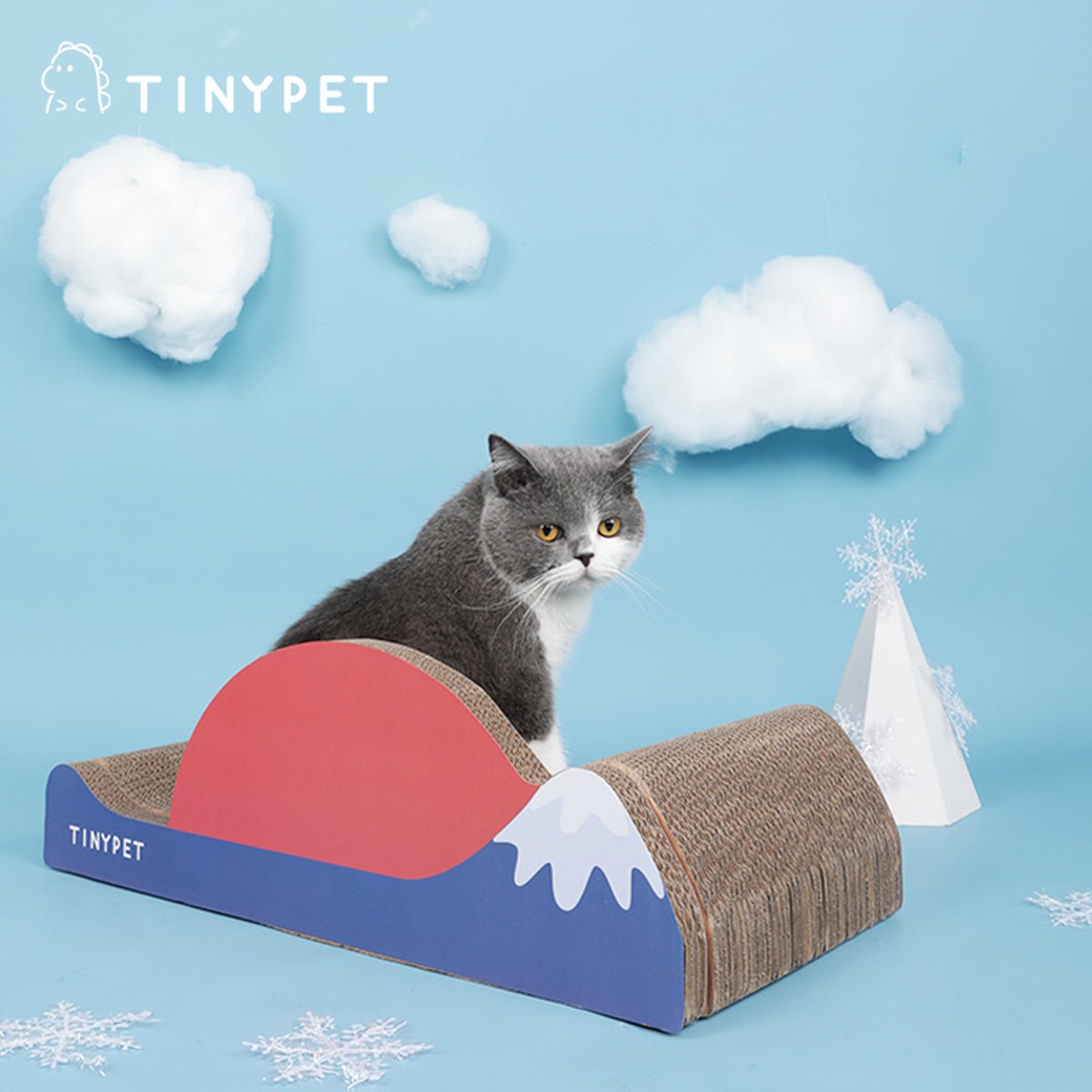 Under Mount Fuji Blue Cat Scratching Board   0cm