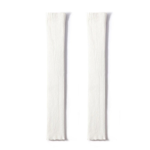Urban Chic Women White Knitted Leg Warmers   0cm