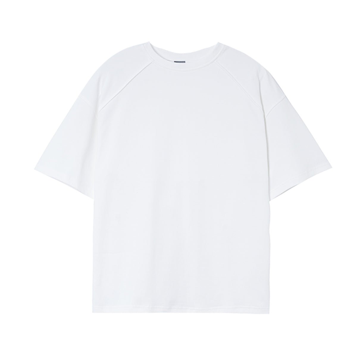 Urban Oversized Wide Batwing White Tee - 0cm