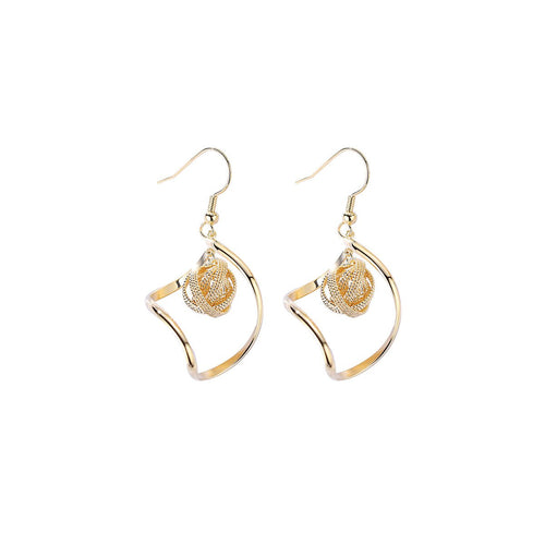 Venus Sphere Gold Earrings   0cm
