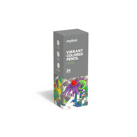 Vibrant Colored Pencil 24 Colors