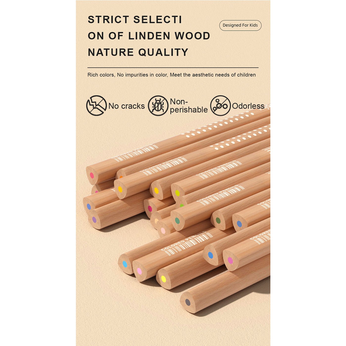 Vibrant Colored Pencil 24 Colors   0cm