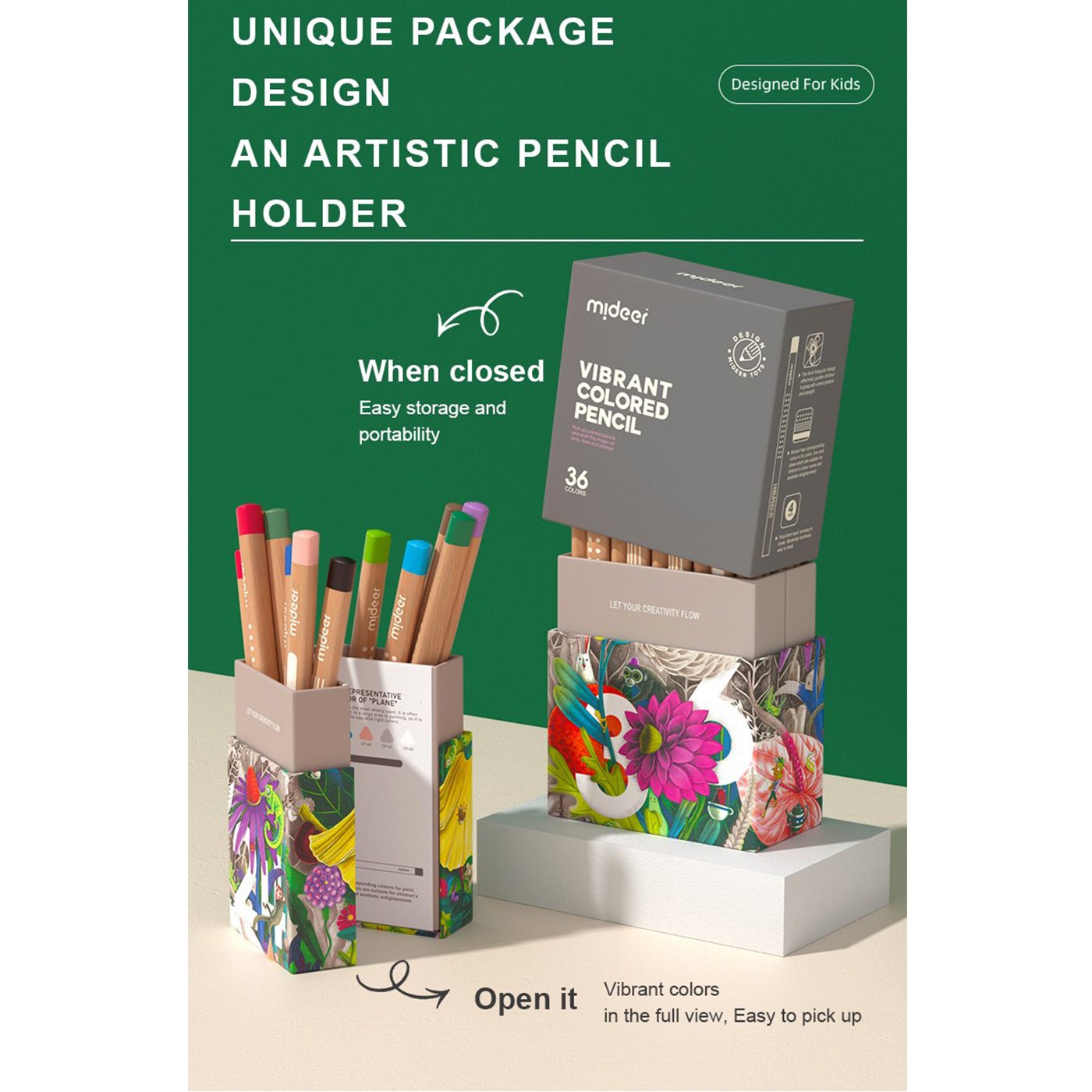 Vibrant Colored Pencil 36 Colors - 0cm