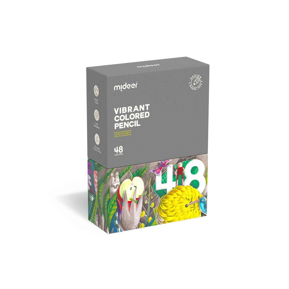 Vibrant Colored Pencil 48 Colors - 0cm