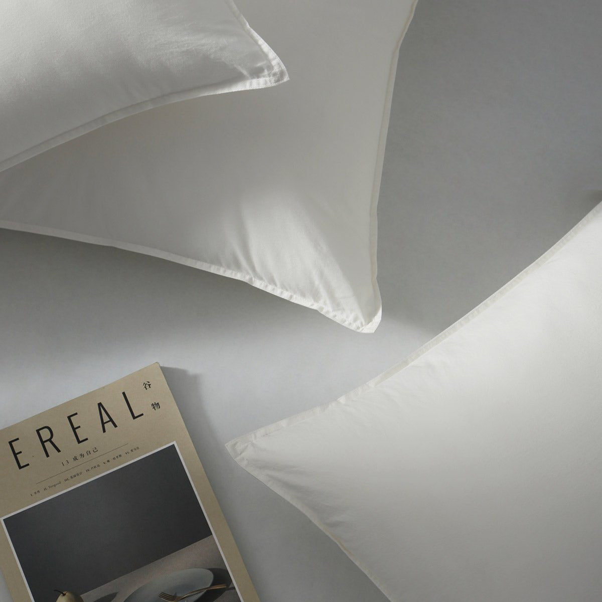 Vincent 60s A grade Antibacterial Washable Pure Cotton 1100g Medium White Pillow   0cm