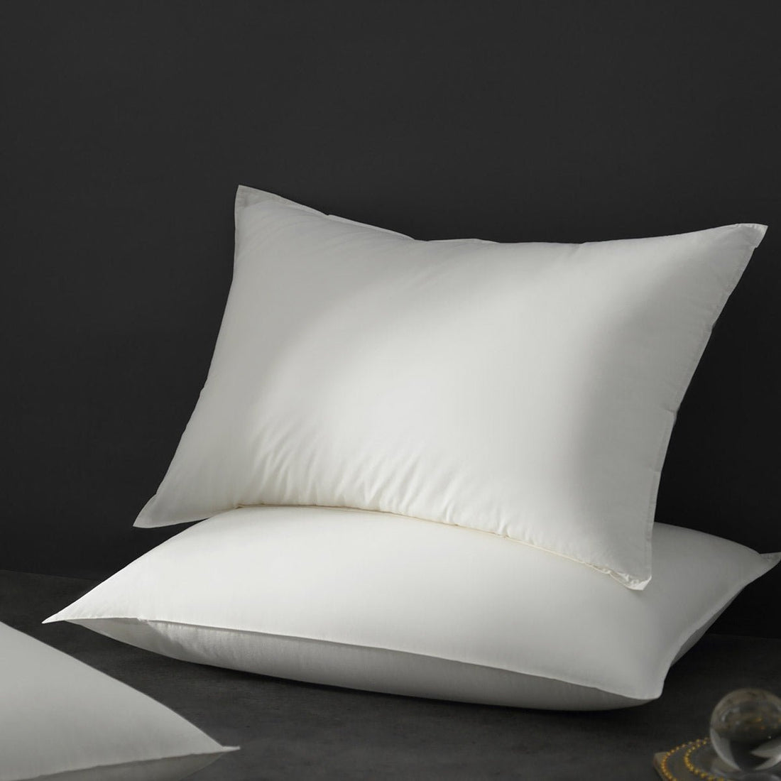 Vincent 60s A-grade Antibacterial Washable Pure Cotton 1100g Medium White Pillow - 0cm