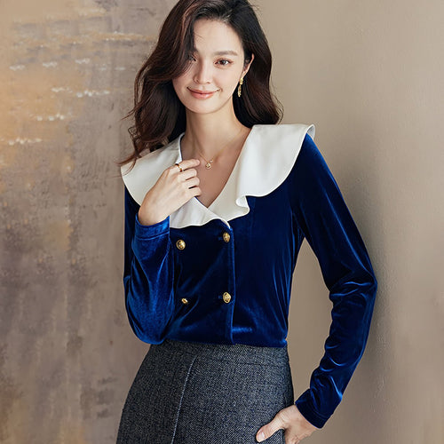 Vintage Full Sleeve Navy Shirt   0cm