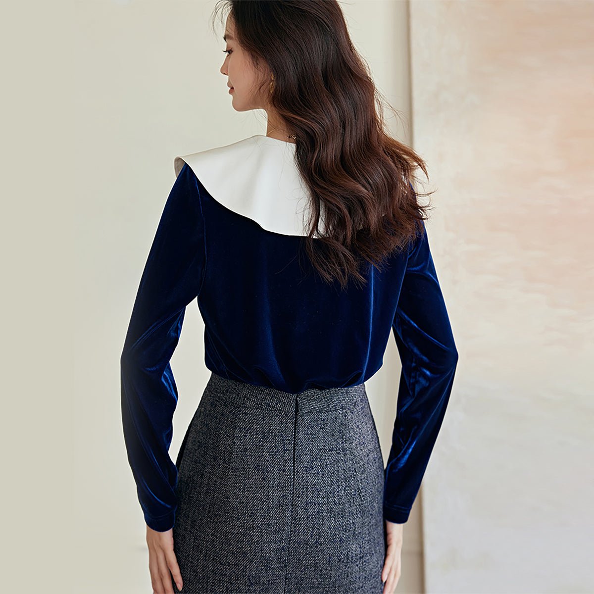 Vintage Full Sleeve Navy Shirt   0cm