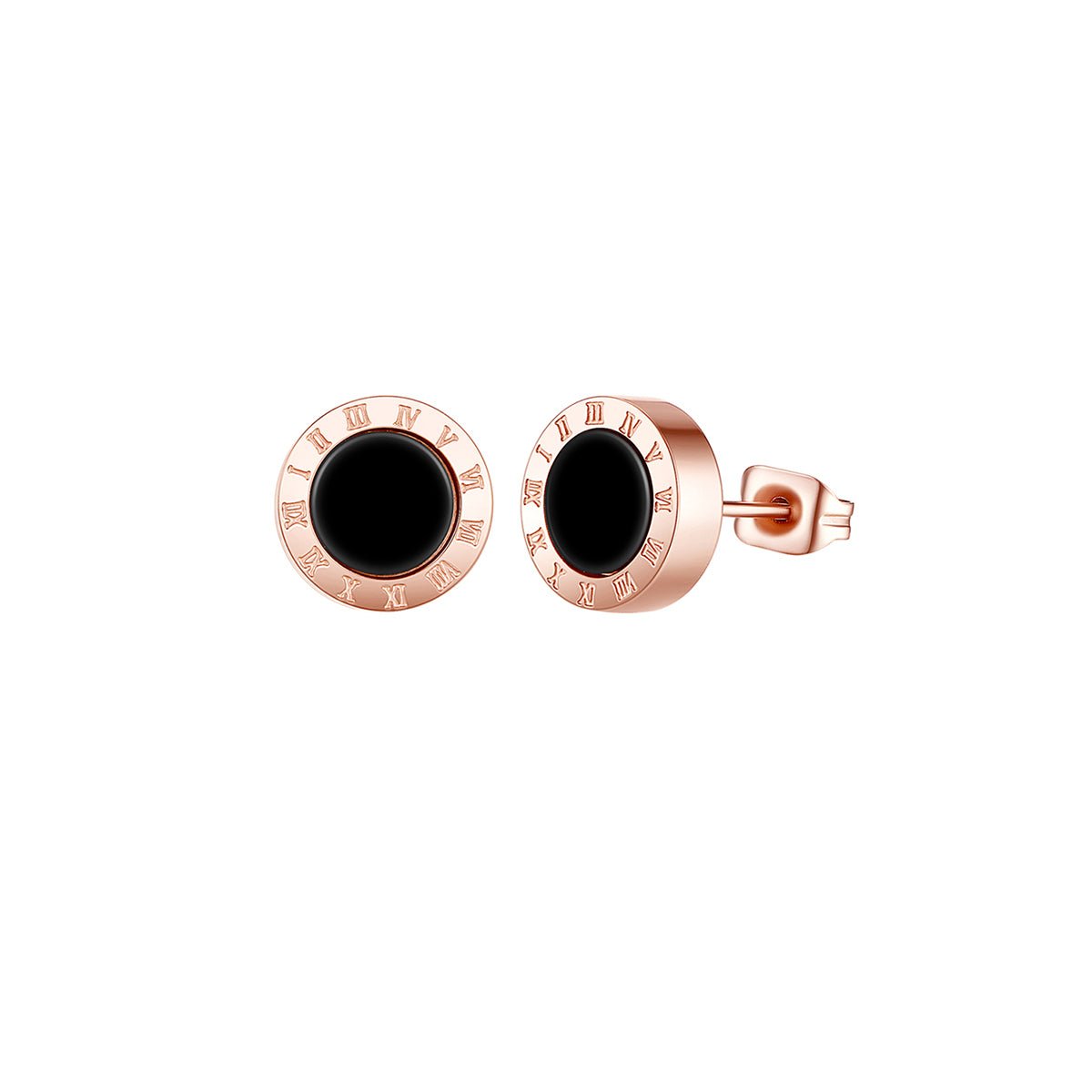 Vintage Roman Style Rose Gold Earrings   0cm