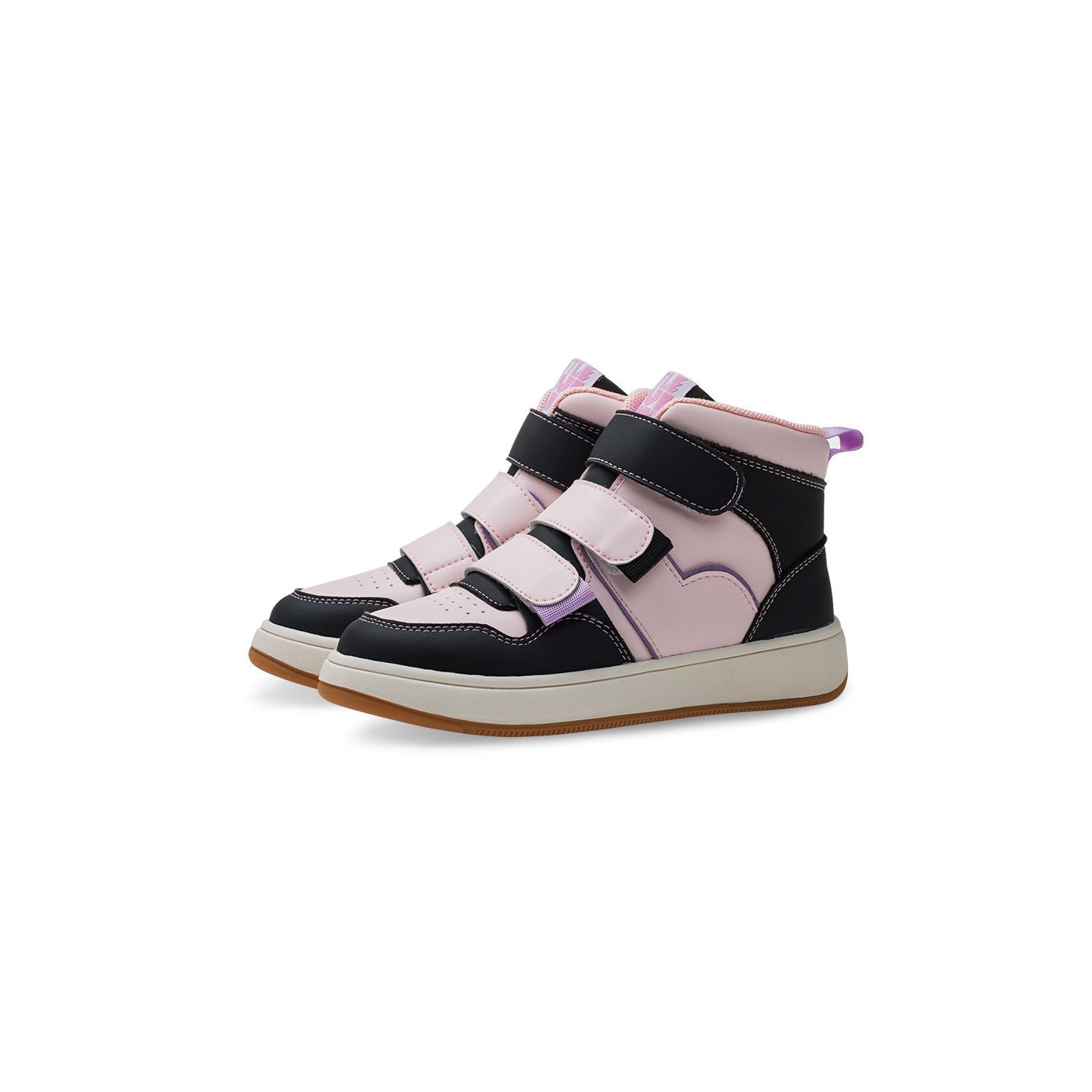Walden Breathable Anti-slip Kids Pink Mid-top Sneakers - 0cm