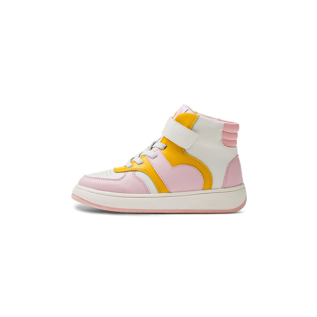 Warhol Anti-slip Kids Pink Mid-top Sneakers - 0cm
